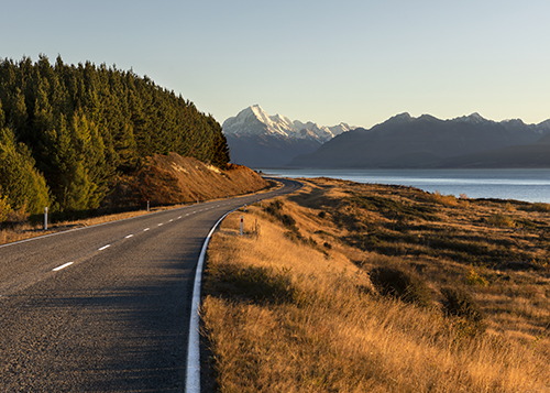 The Road to Aoraki Mt Cook