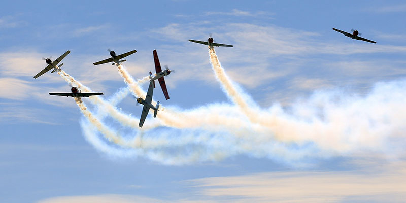 Aerobatic display at Warbirds Over Wanaka