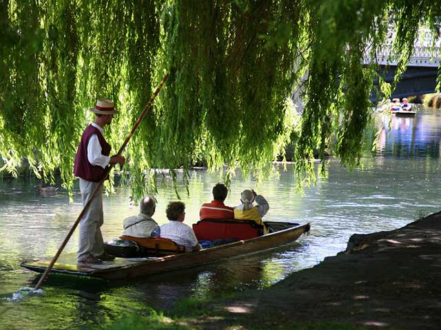 Punting on the von River Christchurch, New Zealand