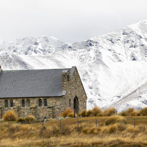 Church of the Good Shepard from down low 169c snow