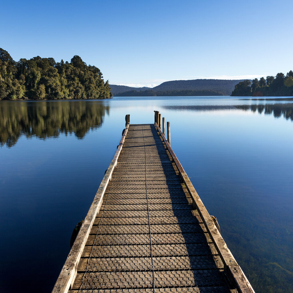 Scenic Lake Mapourika West Coast